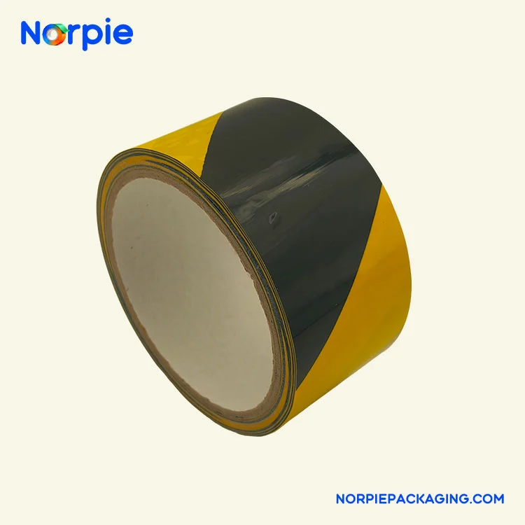 Černá a žlutá výstražná páska